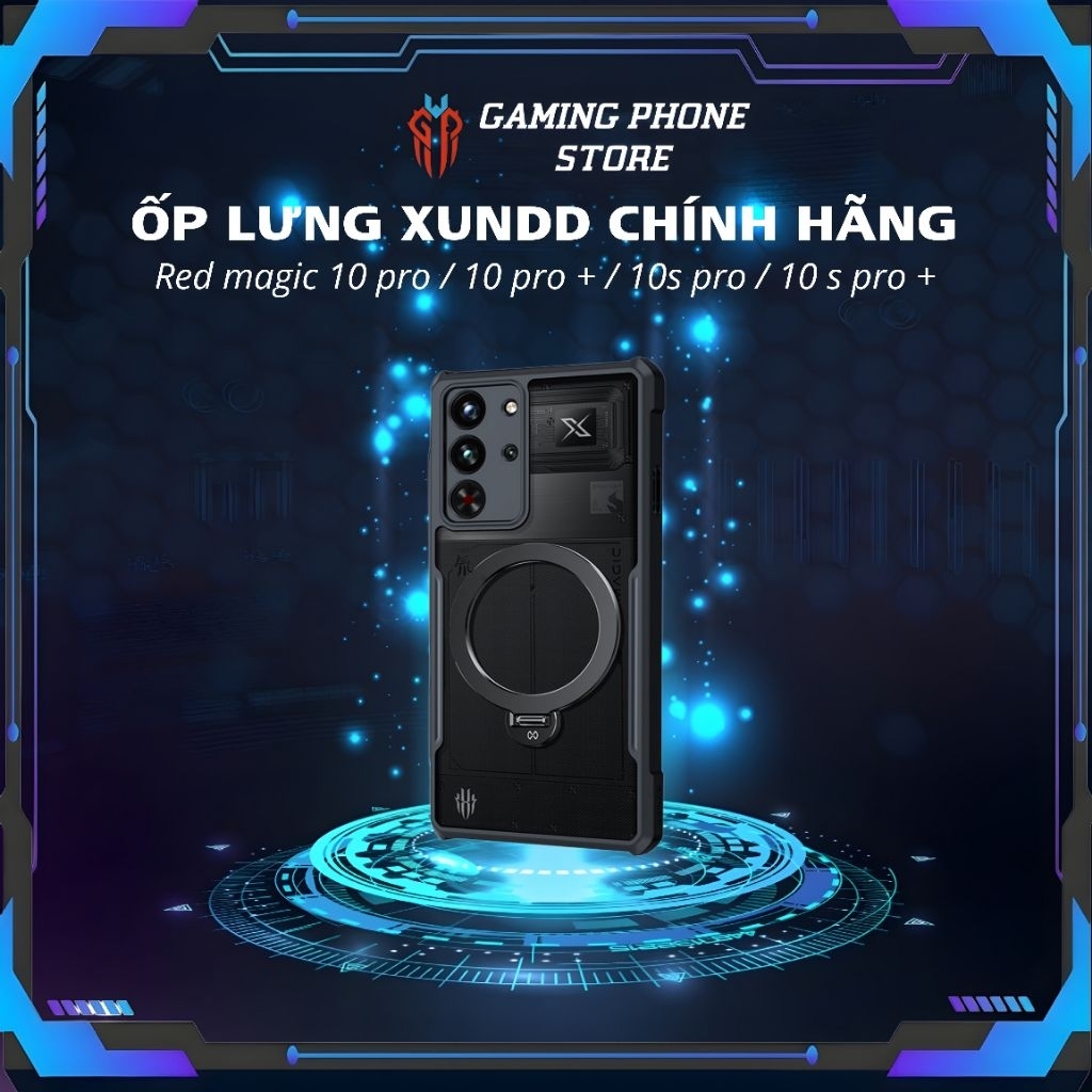 Ốp lưng xundd tpu mặt lưng trong từ tính có chức năng dựng Nubia Red Magic 10 pro / 10 pro +/ 10s pr