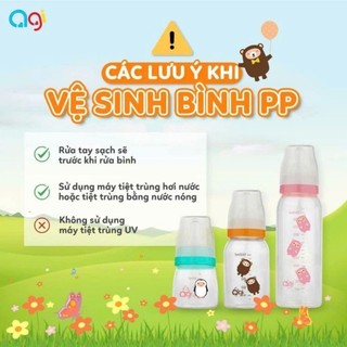 Bình Sữa AGI Cổ Hẹp Cao Cấp 60ml, 140ml, 250ml Cho Bé