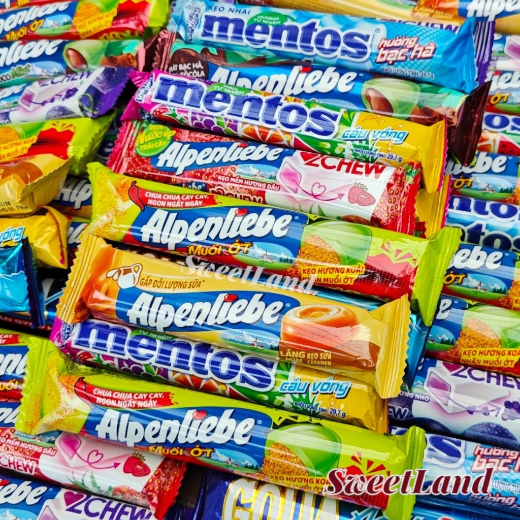 Kẹo Alpenliebe Mentos Golia các loại