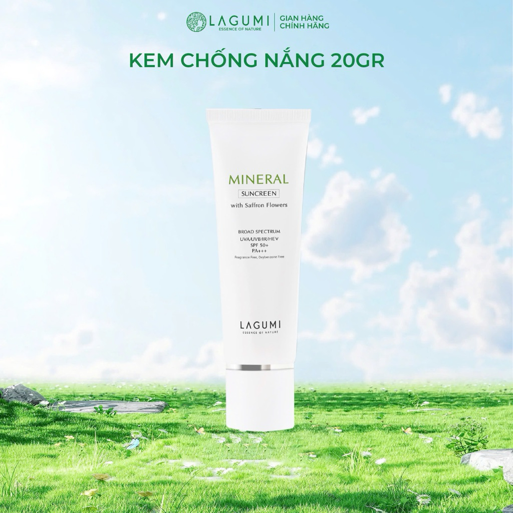 {QÙA TẶNG KHÔNG BÁN] Kem chống nắng vật lý nâng tone Lagumi minisize