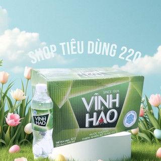  Nước Khoáng Vĩnh Hảo Có Gas Thùng 24chai x 500ml 