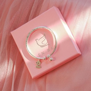  Lắc tay bạc Lắc chân bạc chạm rồng mix charm Rắn chuông bạc cho bé tuổi Tỵ- Én Bạc- CAM KẾT CHUẨN BẠC TA 