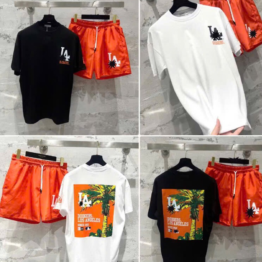 Áo thun Nam L. A Hình In Cây dừa chất cotton thoáng mát