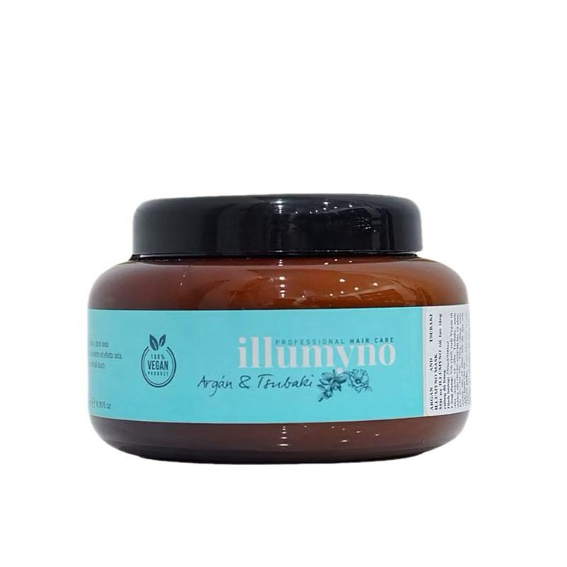 (CHÍNH HÃNG) Mặt nạ tái tạo tăng cường độ bóng cho tóc Design Look Argan And Tsubaki illumyno Mask 5