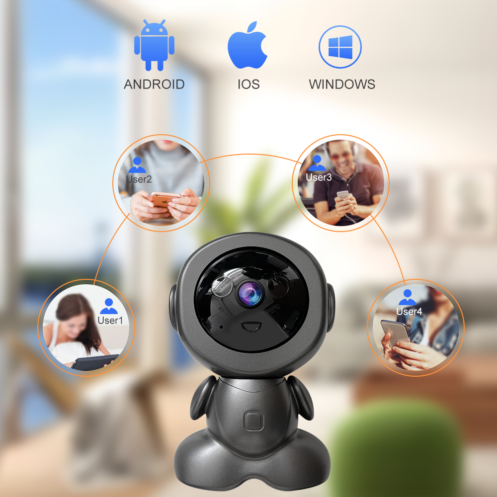 Dosen Người máy CCTV Kết nối WiFi Camera an ninh nhà thông minh IP Camera Baby/Pet/Nanny HD 1080P Ứng dụng V380 Pro | BigBuy360 - bigbuy360.vn