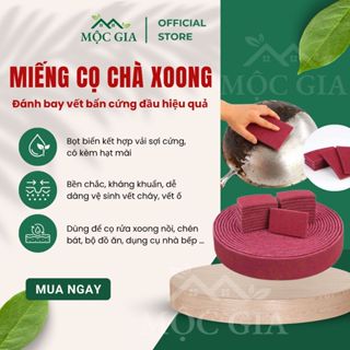 Miếng Cọ Rửa Xoong Nồi Mộc Gia Nhám Đỏ Cắt Tuỳ Ý Đánh Sạch Vết Cháy Gỉ Sét Nhà Bếp