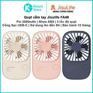  Quạt cầm tay Mini Jisulife FA49 | Pin 2000mAh | 3 cấp độ gió | Nhựa ABS | Nhỏ gọn | Bảo hành 1 năm 