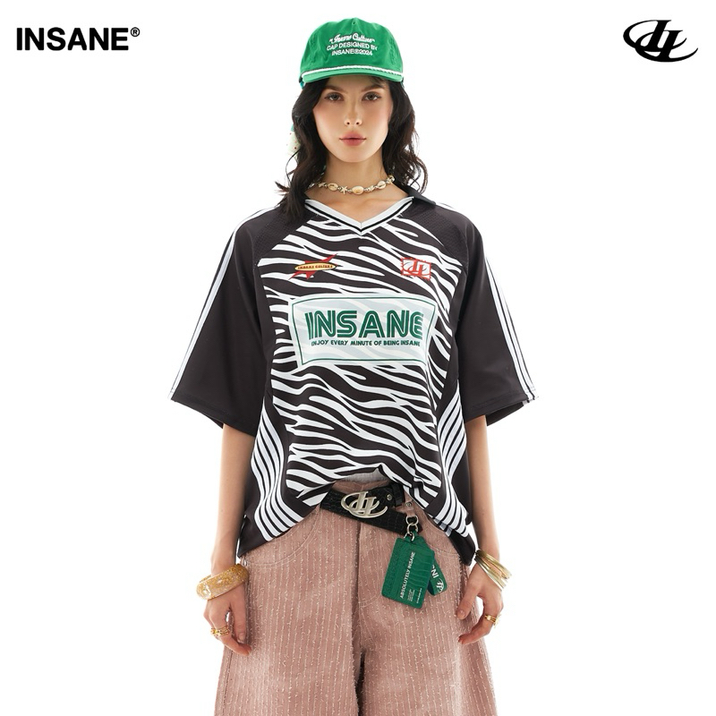 Áo Thun Jersey InsaneClo ZEBRA JERSEY Form Oversize Unisex Vải Poly 2 Da
