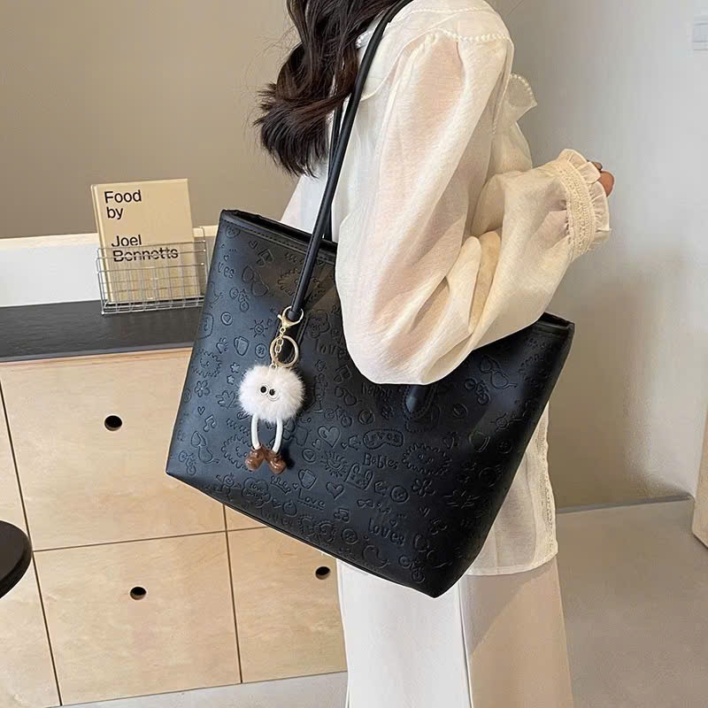 [Tặng Charm] Túi Xách Nữ Tote Cunbag Nổi Hoa Văn Phong Cách Hàn Quốc CUN848 | BigBuy360 - bigbuy360.vn