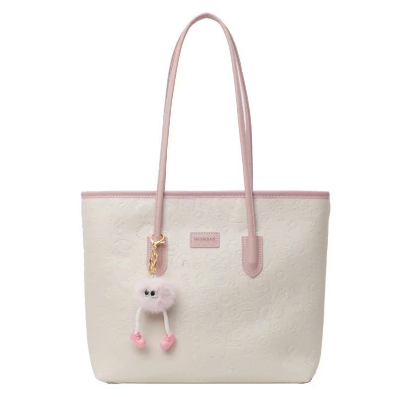 [Tặng Charm] Túi Xách Nữ Tote Cunbag Nổi Hoa Văn Phong Cách Hàn Quốc CUN848 | BigBuy360 - bigbuy360.vn