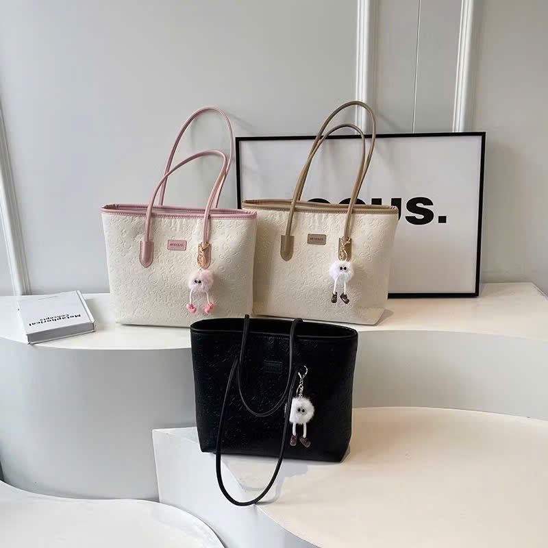 [Tặng Charm] Túi Xách Nữ Tote Cunbag Nổi Hoa Văn Phong Cách Hàn Quốc CUN848 | BigBuy360 - bigbuy360.vn