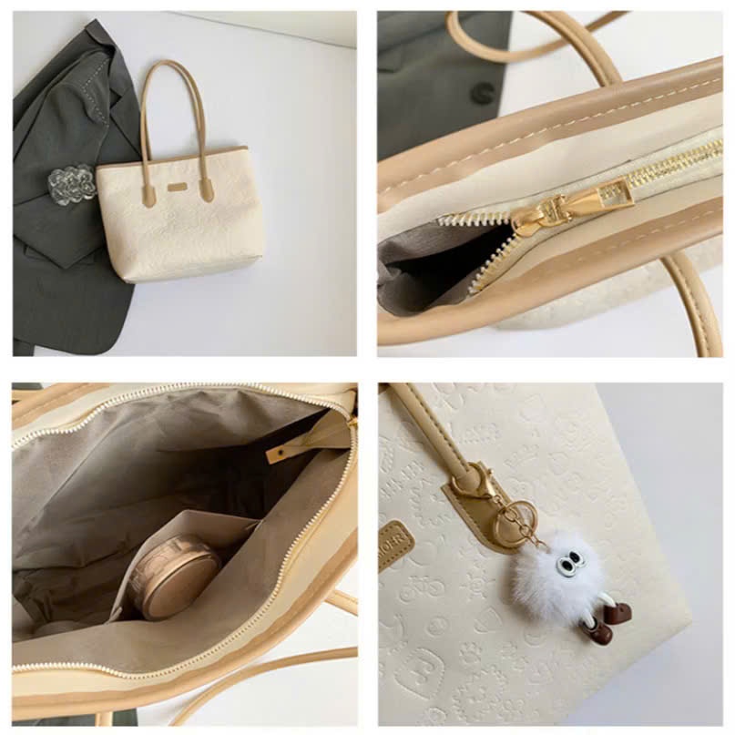 [Tặng Charm] Túi Xách Nữ Tote Cunbag Nổi Hoa Văn Phong Cách Hàn Quốc CUN848 | BigBuy360 - bigbuy360.vn