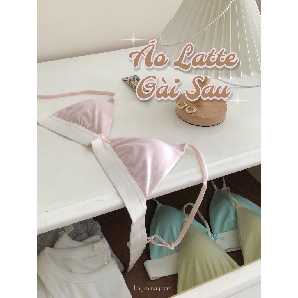Áo Cotton Huyenmay Móc Gài Sau - Trà Sữa