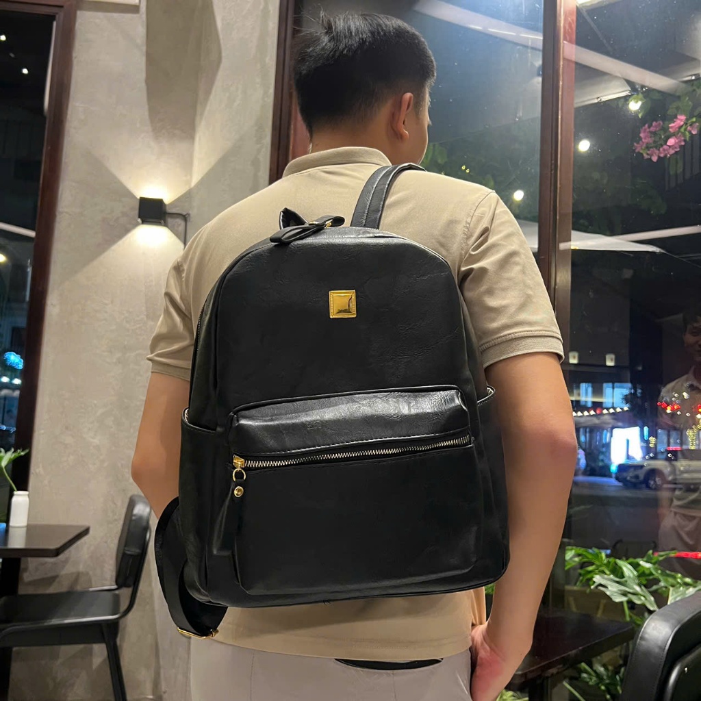 Balo Da Phối Khóa Vàng – Form Đứng Lịch Lãm CUN194