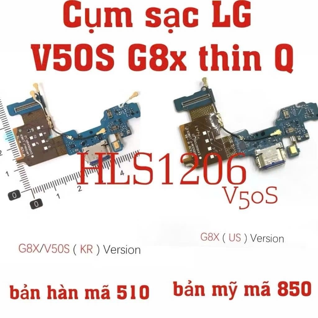 Chân sạc LG V50s ThinQ new chính hãng, Cụm đuôi sạc,micro LG G8x V50s ThinQ