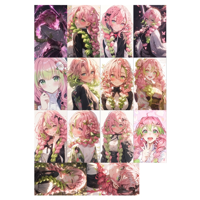 Bộ ảnh lomo card Kanroji Mitsuri kimetsu no yaiba (không kèm hộp)