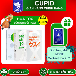   COMBO 3 Hộp  Bao cao su SAGAMI Superthin Hộp 10 Chiếc   + Exceed 2000 Hộp 12 Chiếc + Xtreme White Hộp 10 Chiếc 