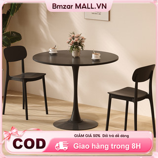  BMZAR Bàn tròn Tulip kiểu dáng hiện đại Bàn ăn bàn cafe sang trọng cho phòng khách phòng bếp 