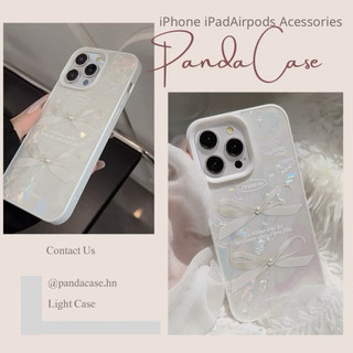 SẴN CHO IPHONE 16 - Ốp lưng cho iphone, ốp xà cừ đính hạt ngọc nơ sang chảnh.