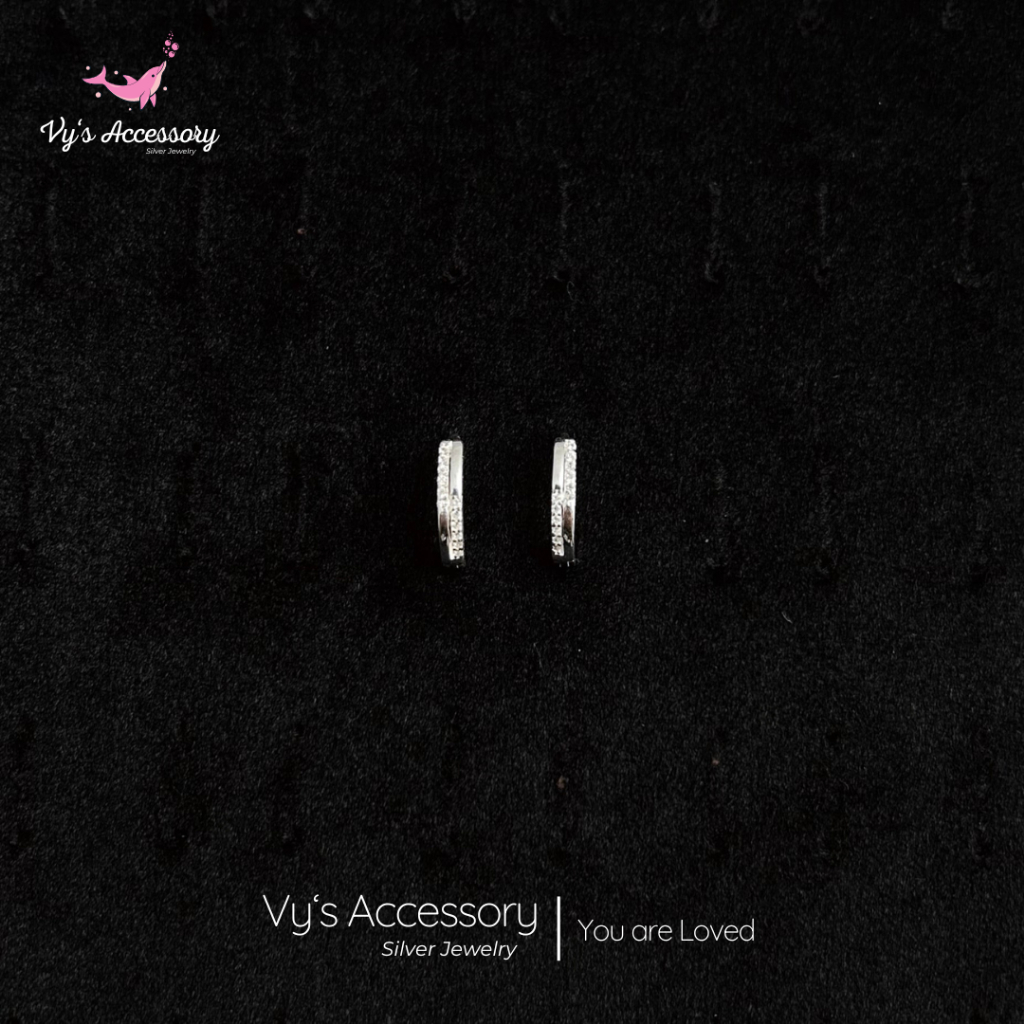 Khuyên tai bạc phong cách Hàn Quốc Vy's Accessory BG79