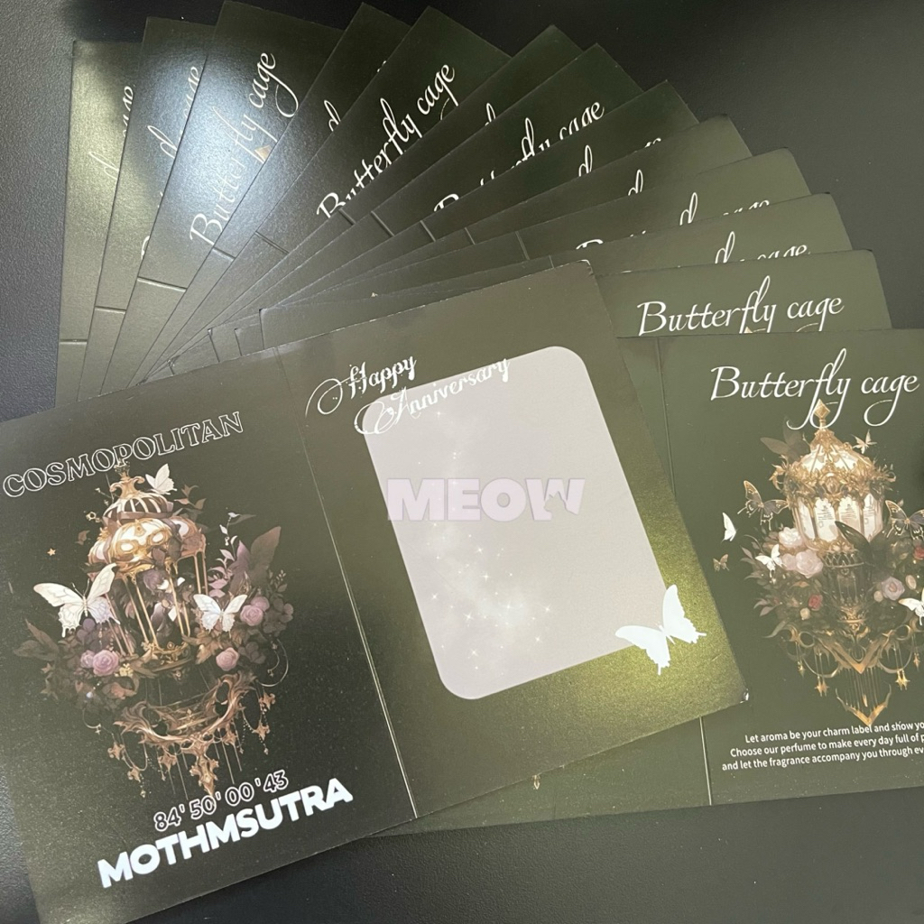 [Đồ Gói Hàng] Bìa Gập Gói Card Butterfly Cage