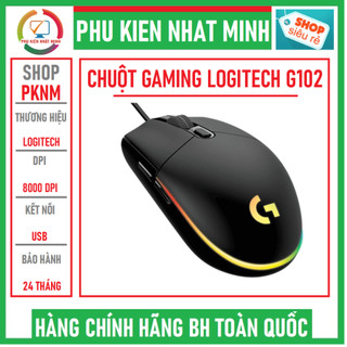 Chuột Gaming Logitech G102 LightSync Black hàng chính hãng bảo hành 24 tháng