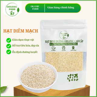  Hạt diêm mạch trắng Quinoa hữu cơ nhập khẩu 500gram hạt diêm mạch nấu sữa nấu cháo cao cấp 