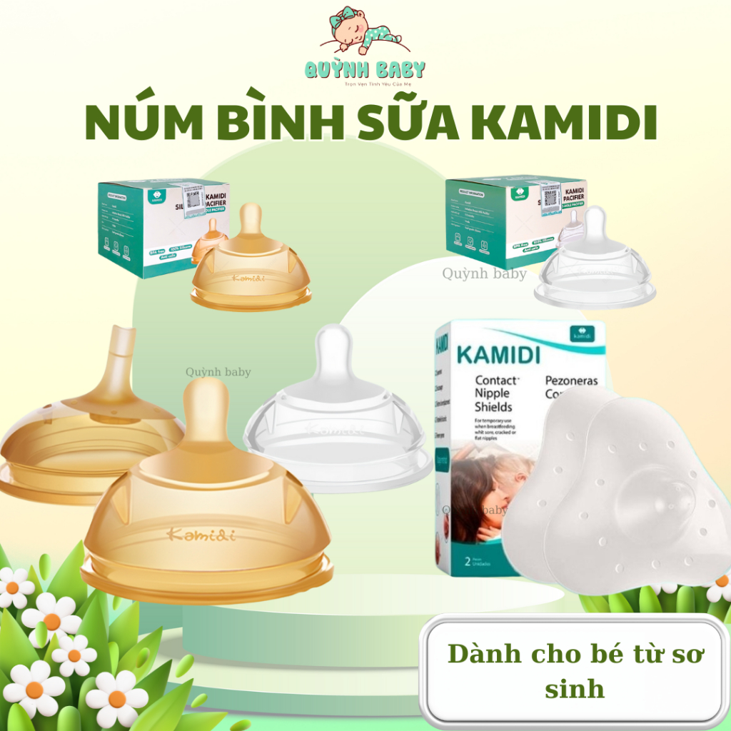 Núm Bình Sữa và Núm Trợ Ti  Kamidi
