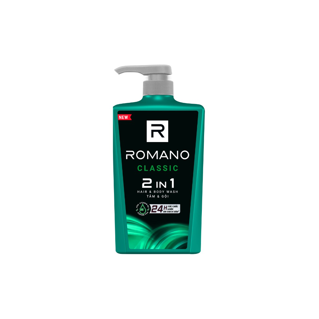 Tắm gội Romano Classic 2In1 650g