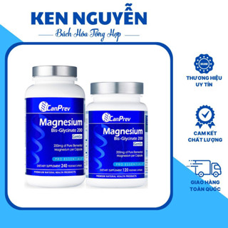 Viên uống Magnesium Bis-Glycinate 200 CanPrev Canada - Hỗ trợ giảm căng thẳng, dễ ngủ, khỏe xương