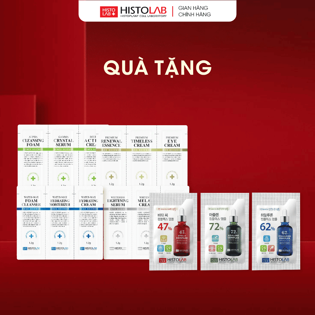 [Quà tặng] Set 03 sample bất kì HISTOLAB
