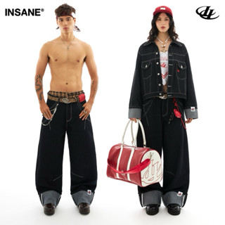 Quần Dài Denim Local Brand | INSANE | Unisex Chất Liệu Denim | FOLDLOCK RAW DENIM PANTS