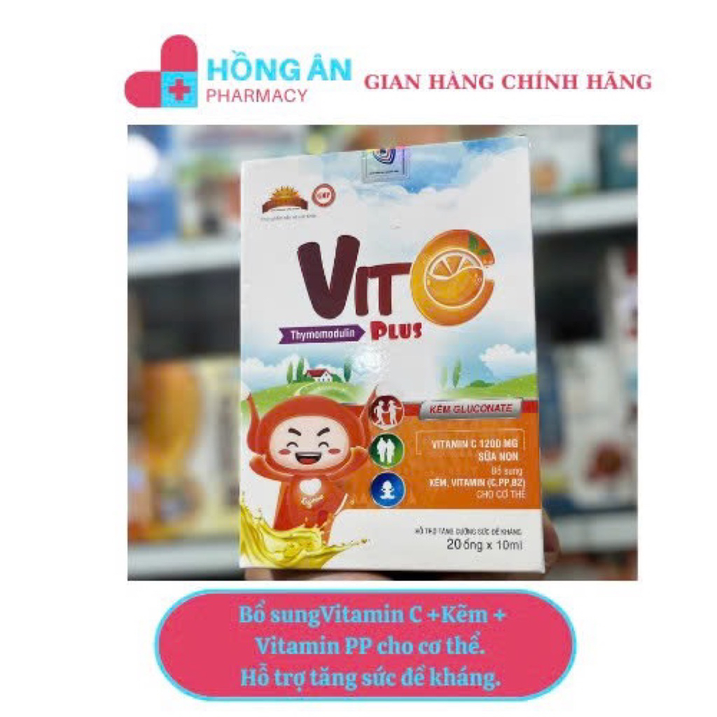 Vitamin C Plus - Bổ sung Vitamin C, Vitamin PP, b2, kẽm. Hỗ trợ tăng sức đề kháng cho cơ thể