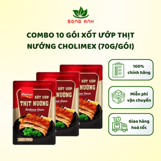  Combo 10 gói xốt ướp thịt nướng Cholimex  70g gói  cho món nướng ngon chuẩn vị 