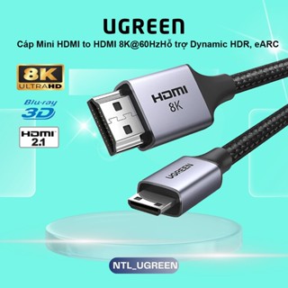  Cáp Mini HDMI to HDMI Ugreen 11167 HD108  HDMI 4K@60Hz 3D Male - Male dây thuần đồng 1,5M  