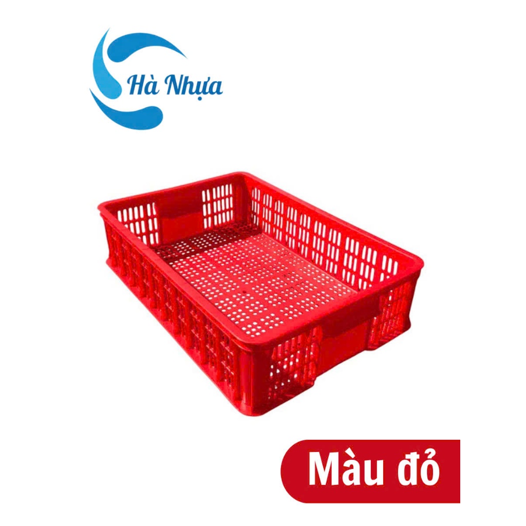 Rổ Nhựa, Sóng Nhựa 61x42x15cm, Khay Nhựa, Thùng Nhựa, Thùng Nhựa Đựng Đồ, Sọt Nhựa