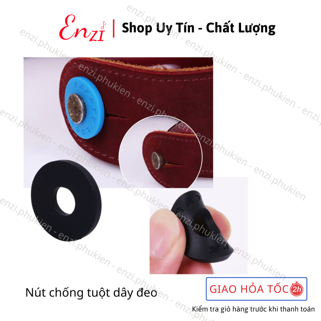 Nút chống tuột dây đeo đàn guitar chốt đàn guitar Enzi