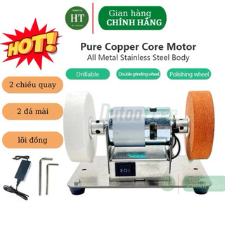   TUOSEN  Máy mài 2 đá mini để bàn tiện dụng DIY 