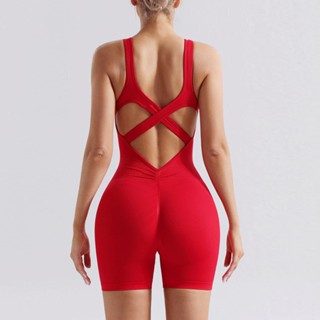 【2025 Mẫu mới-Có đệm ngực S287 JUMPSUIT Sét bộ tập liền gym ,Đồ tập yoga hách dáng ,Quần áo tập thể dục độ đàn hồi NYLON