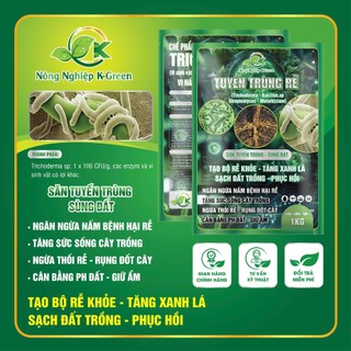 Tuyến Trùng Rễ 1kg – Vi sinh tạo rễ khỏe, ngừa thối rễ, vàng lá – Cho cây ăn trái, rau màu, hoa kiểng