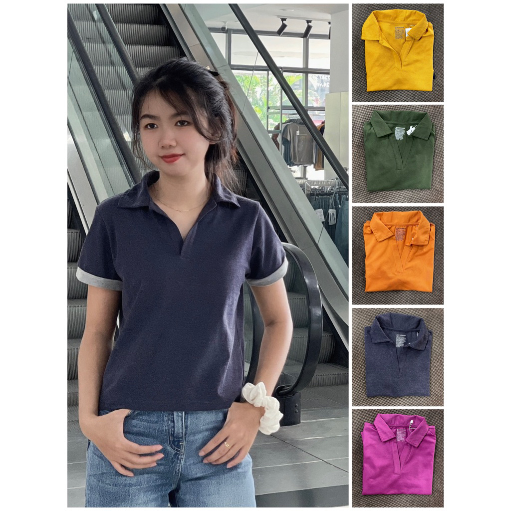 # The Blues - Áo Thun Polo Croptop Nữ THE BLUES TVM-T2S/22-689 SALE 50K PVH