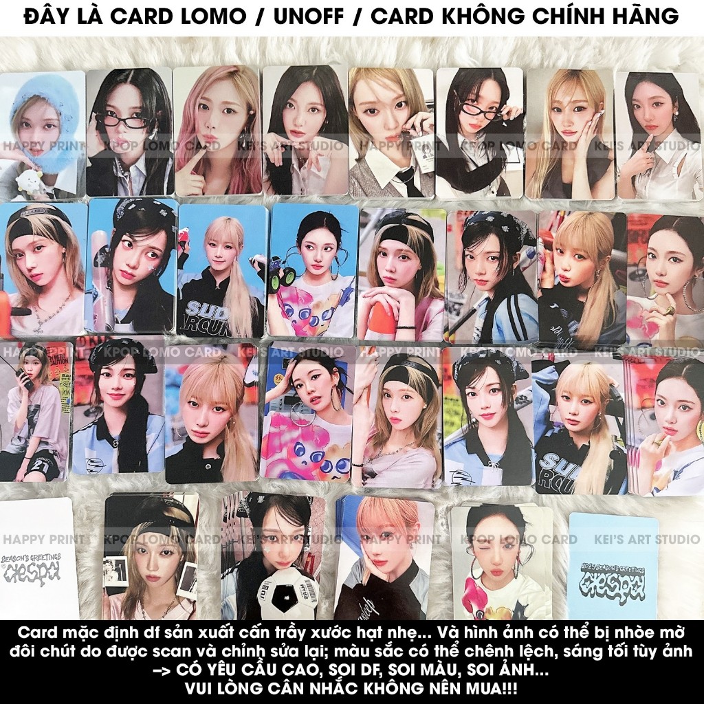 [CARD LOMO MUA 3 TẶNG 1] Aespa Season greeting 2025 - ssgt25 - Karina, Winter, Giselle, Ningning