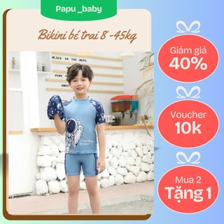 Bộ bơi bé trai Papu baby mẫu cá Coll Bé trai  . Áo+ quần rời 15-40kg