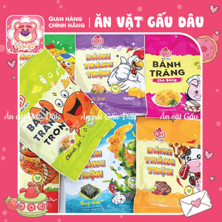  Bánh Tráng Trộn Đức Huy Bánh Tráng Gà - Bò - Tôm - Rong Biến Bánh Tráng  gói 20~23g  