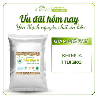  Yến Mạch Nguyên Chất Ăn Liền Xuân An  ko đường  Túi 3Kg  Giảm 30%  