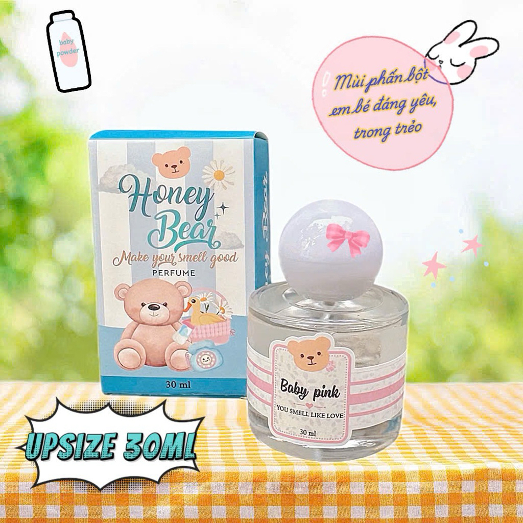 [Chai 30ml] Nước hoa HoneyBear ngọt ngào và dịu nhẹ, xịt đi học đi chơi thơm phức