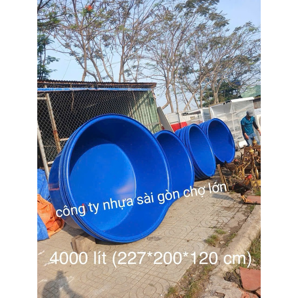 THÙNG NHỰA - TANK NHỰA TRÒN 4000 LÍT GIÁ RẺ 🐠
