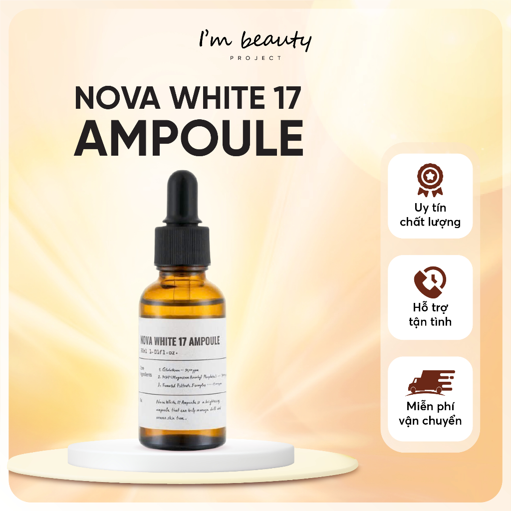 Serum NOVA WHITE 17 AMPOULE 30Ml dưỡng sáng da