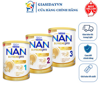   Date 2027  Sữa Nan Supreme Pro Nestle Cho Trẻ Dị Ứng Đủ Số 800g - Sữa Bột Công Thức 