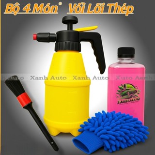 Combo Bình Xịt Bọt Tuyết Độ - Kèm Dụng Cụ Rửa Xe Và Xà Bông Bọt Tuyết